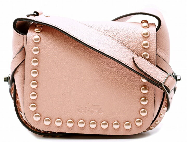 楽天市場】【バッグ】COACH コーチ ショルダーバッグ スタッズ レザー 