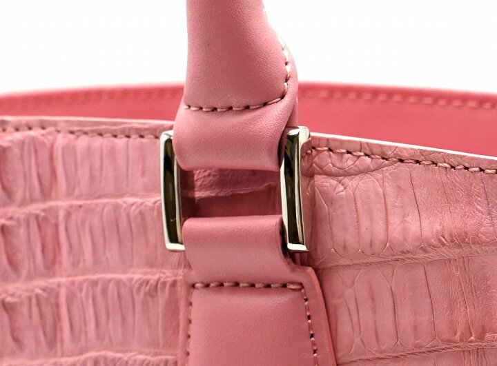 楽天市場】【新品未使用品】【バッグ】 カイマン ワニ革 ハンドバッグ  