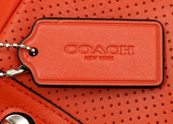 楽天市場】【未使用品】【バッグ】COACH コーチ パンチング レザー 