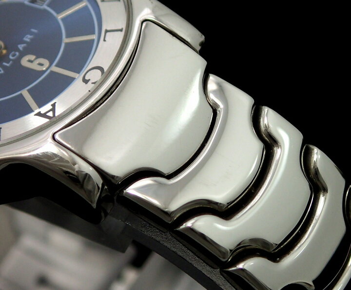 楽天市場】【ウォッチ】BVLGARI ブルガリ ソロテンポ デイト ブルー 