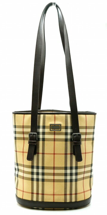 楽天市場】【バッグ】BURBERRY バーバリー チェック バケツ型 