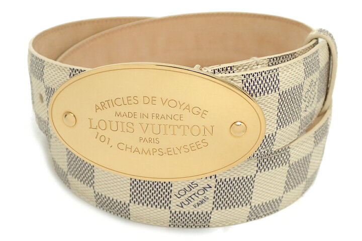 楽天市場】LOUIS VUITTON ルイ ヴィトン ダミエ アズール サンチュール 