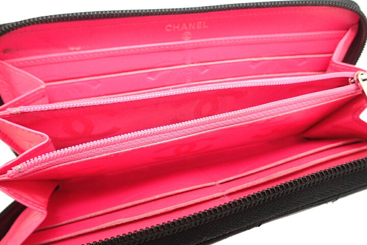 楽天市場】【財布】CHANEL シャネル カンボンライン ラウンド  