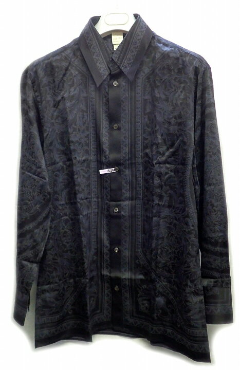 楽天市場】【アパレル】VERSACE ヴェルサーチ シャツ メンズ シルク100  