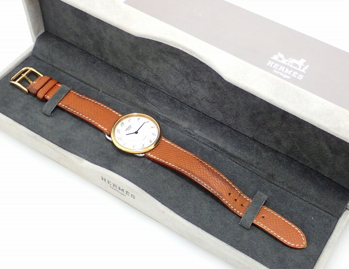 希少✨ エルメス アルソー ボルドー文字盤 コンビ 腕時計 ユニセックス  