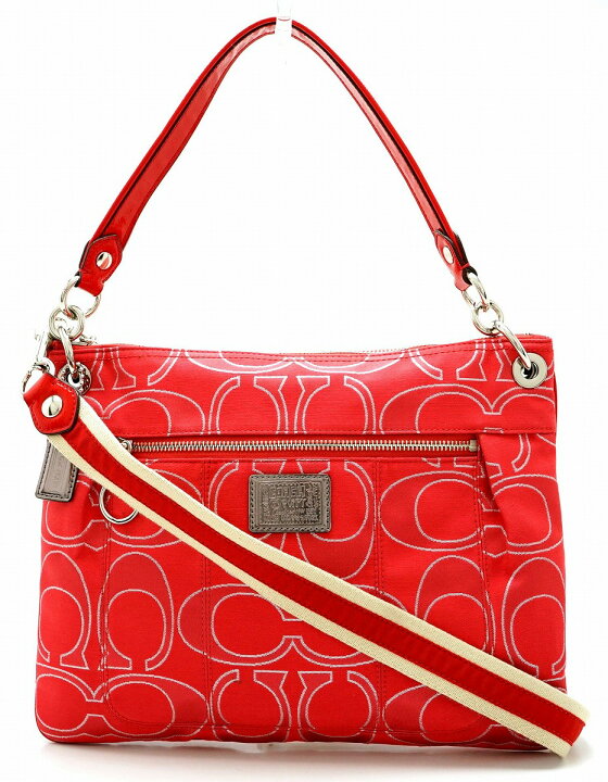 楽天市場】【バッグ】COACH コーチ ポピー シグネチャー ルックス 