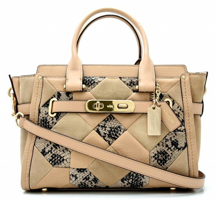 楽天市場】【バッグ】COACH コーチ スワッガー 27 パッチワーク  