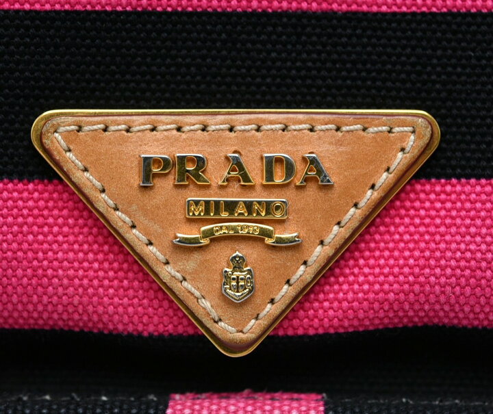 楽天市場】【バッグ】PRADA プラダ CANAPA RIGHE カナパキャンバス 