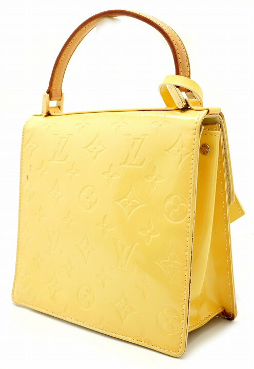 LOUIS VUITTON(ルイヴィトン) ハンドバッグ ヴェルニ 黄色 