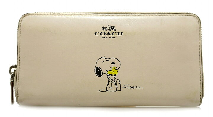 楽天市場】【財布】COACH コーチ スヌーピー ラウンドファスナー 長 