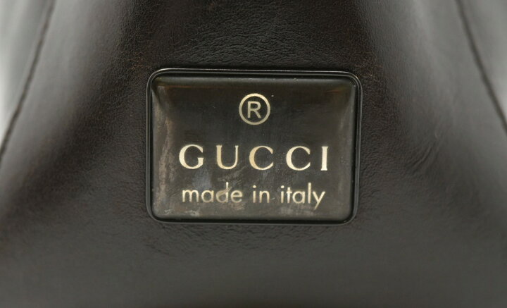 楽天市場】【バッグ】GUCCI グッチ ショルダーバッグ レザー 茶 ダーク