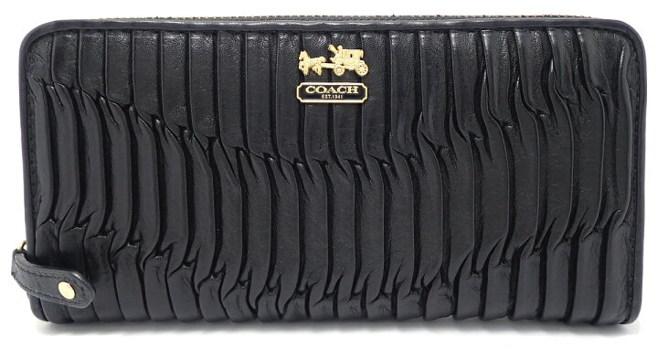 楽天市場】【財布】COACH コーチ マディソン ギャザード レザー 