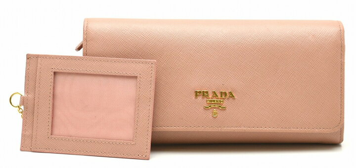 楽天市場】【財布】PRADA プラダ 2つ折 ファスナー長財布 型押しレザー  