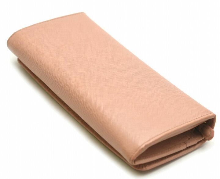 楽天市場】【財布】PRADA プラダ 2つ折 ファスナー長財布 型押しレザー  