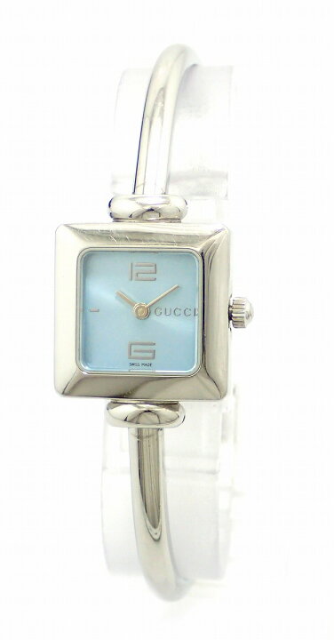 楽天市場】【ウォッチ】GUCCI グッチ バングル ウォッチ ブルー文字盤  