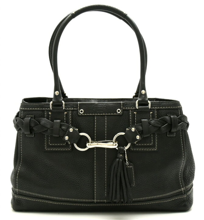 楽天市場】【バッグ】COACH コーチ ペブル レザー キャリーオール  