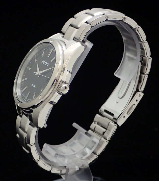 楽天市場】【ウォッチ】SEIKO セイコー デイト ブラック文字盤 100M SS 