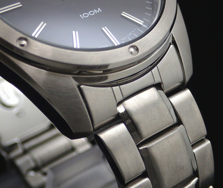 楽天市場】【ウォッチ】SEIKO セイコー デイト ブラック文字盤 100M SS 
