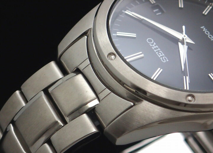 楽天市場】【ウォッチ】SEIKO セイコー デイト ブラック文字盤 100M SS 