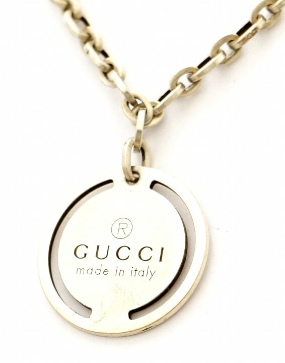 楽天市場】【ジュエリー】GUCCI グッチ サークル ロゴ プレート 