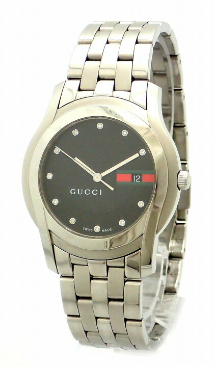 楽天市場】【ウォッチ】GUCCI グッチ 11Pダイヤ インデックス ブラック 