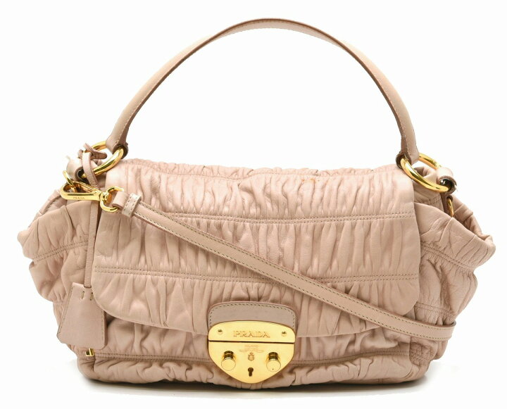 楽天市場】【バッグ】PRADA プラダ DRESSY GAUFRE ハンドバッグ 2WAY 