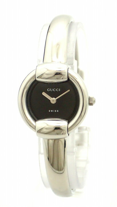 楽天市場】【ウォッチ】GUCCI グッチ ブラック文字盤 SS レディース QZ 