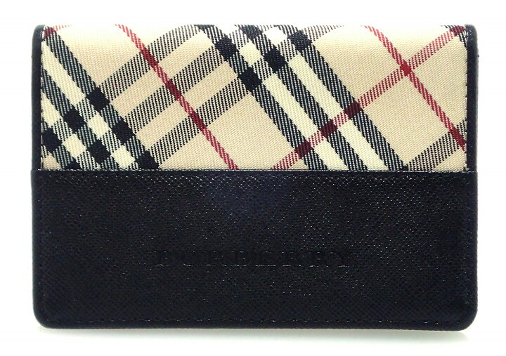 楽天市場】BURBERRY バーバリー ノバチェック レザー PVC カードケース  