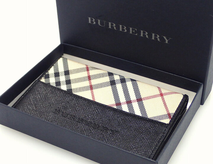 楽天市場】BURBERRY バーバリー ノバチェック レザー PVC カードケース  