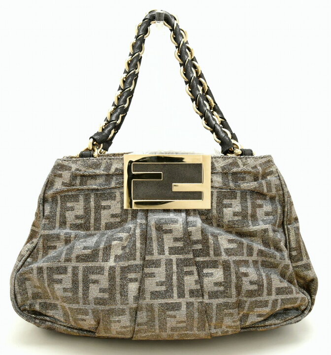 楽天市場】【バッグ】FENDI フェンディ ズッカ柄 チェーンバッグ 