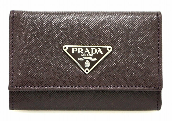 楽天市場】【未使用品】PRADA プラダ 6連キーケース 型押しレザー 