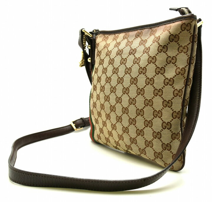 楽天市場】【バッグ】GUCCI グッチ GGキャンバス シェリーライン  