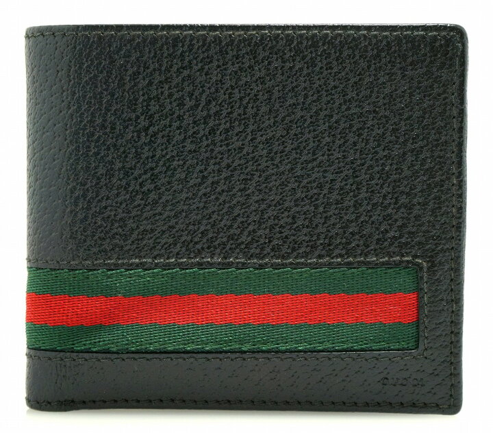 楽天市場】【財布】GUCCI グッチ 2つ折財布 ウェブライン シェリー 