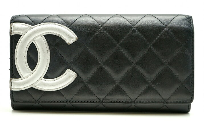 楽天市場】【財布】CHANEL シャネル カンボンライン 2つ折長財布 