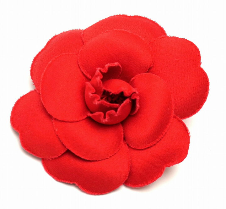 楽天市場】CHANEL シャネル カメリア コサージュ ピンブローチ 赤 