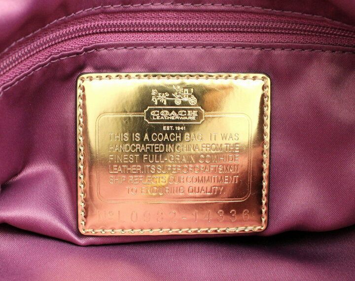 楽天市場】【バッグ】COACH コーチ ショルダーバッグ セミショルダー 