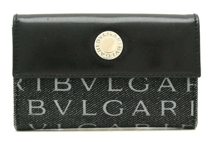 楽天市場】BVLGARI ブルガリ ロゴマニア カードケース デニム レザー 