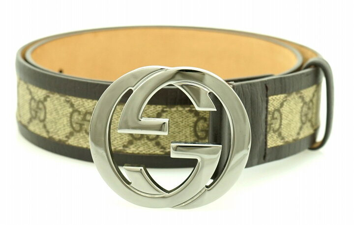 楽天市場】GUCCI グッチ GGスプリーム インターロッキング Gバックル  