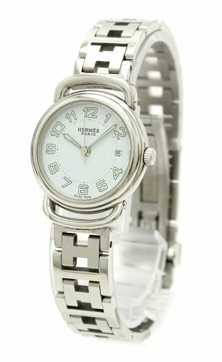 楽天市場】【ウォッチ】HERMES エルメス プルマン ホワイト文字盤  