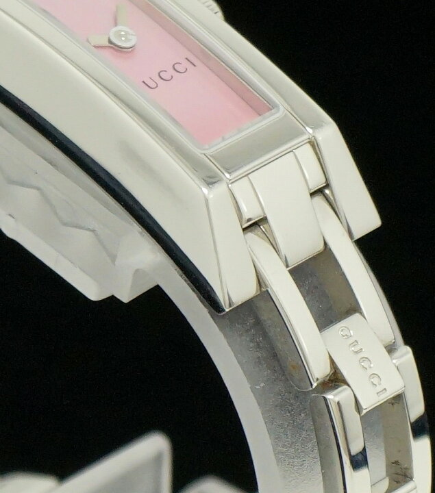 楽天市場】【ウォッチ】GUCCI グッチ Gリンク G-Link ピンクシェル文字 