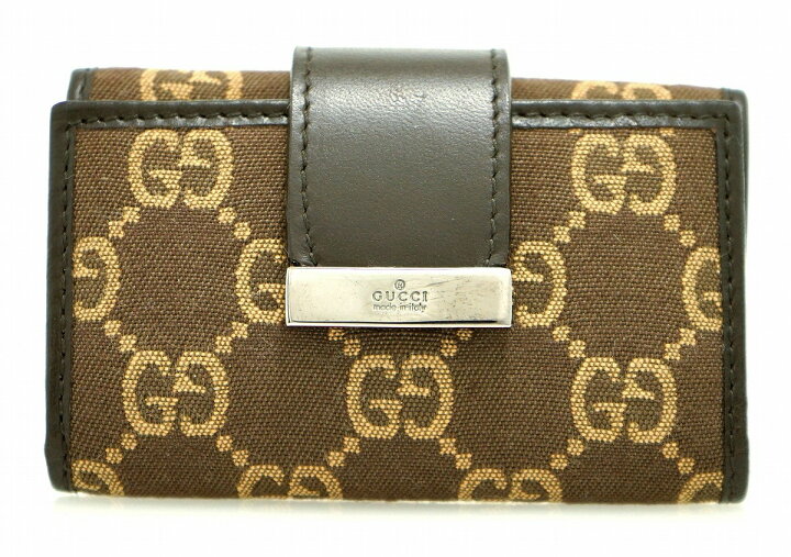 楽天市場】【未使用品】GUCCI グッチ GGキャンバス ロゴプレート 6連  