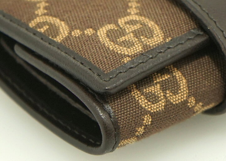 楽天市場】【未使用品】GUCCI グッチ GGキャンバス ロゴプレート 6連 