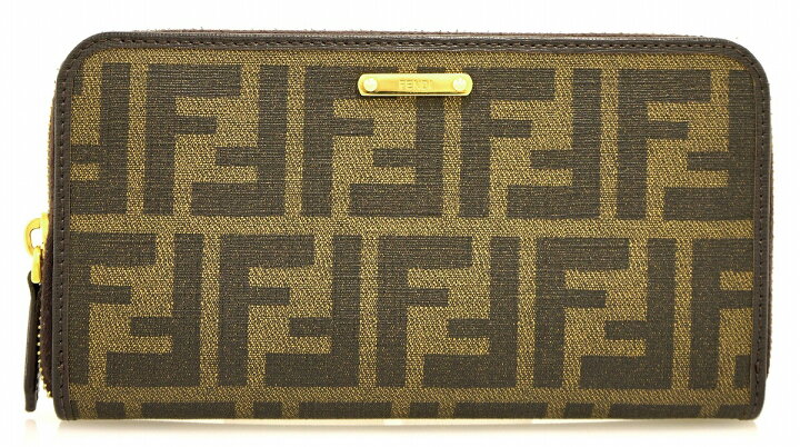 楽天市場】【財布】FENDI フェンディ ズッカ柄 ラウンドファスナー 長 