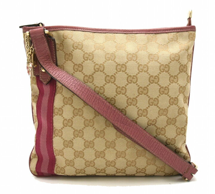 楽天市場】【バッグ】GUCCI グッチ GGキャンバス ウェビングライン 