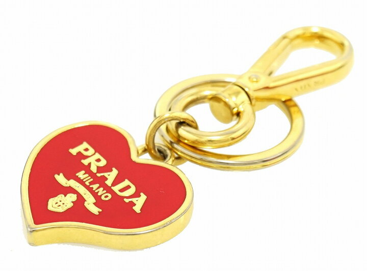 楽天市場】PRADA プラダ ハートモチーフ キーホルダー キーリング キー  