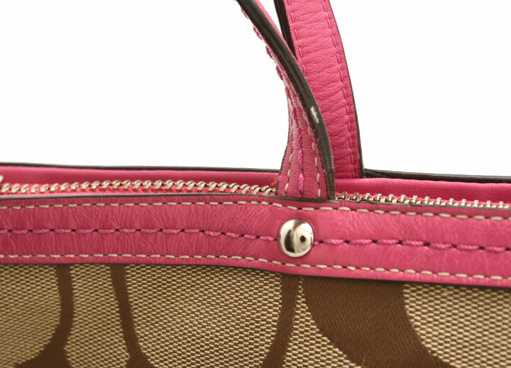 楽天市場】【バッグ】COACH コーチ シグネチャー ストライプ トート 