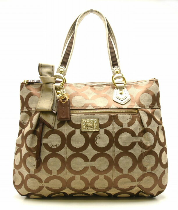 楽天市場】【未使用品】【バッグ】COACH コーチ ポピー シグネチャー 