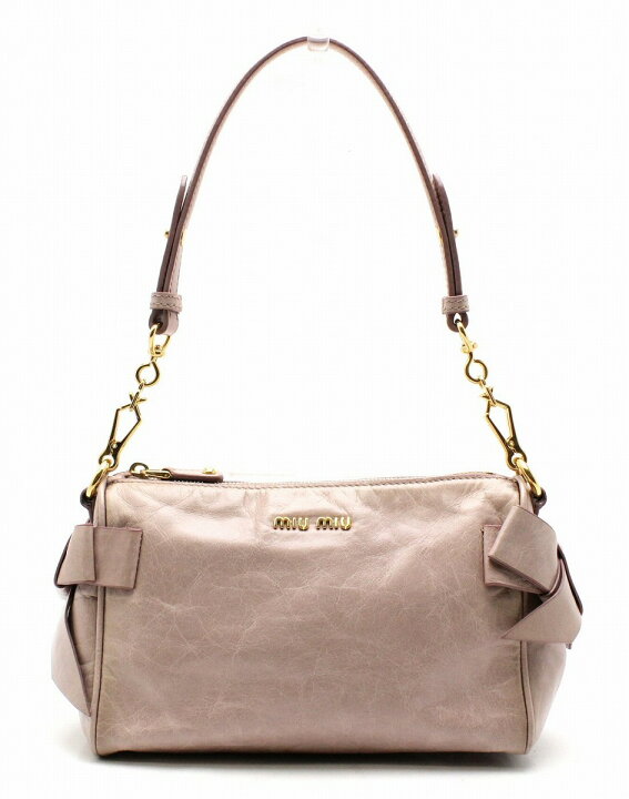 楽天市場】【バッグ】Miu Miu ミュウ ミュウ セミショルダー ワン  