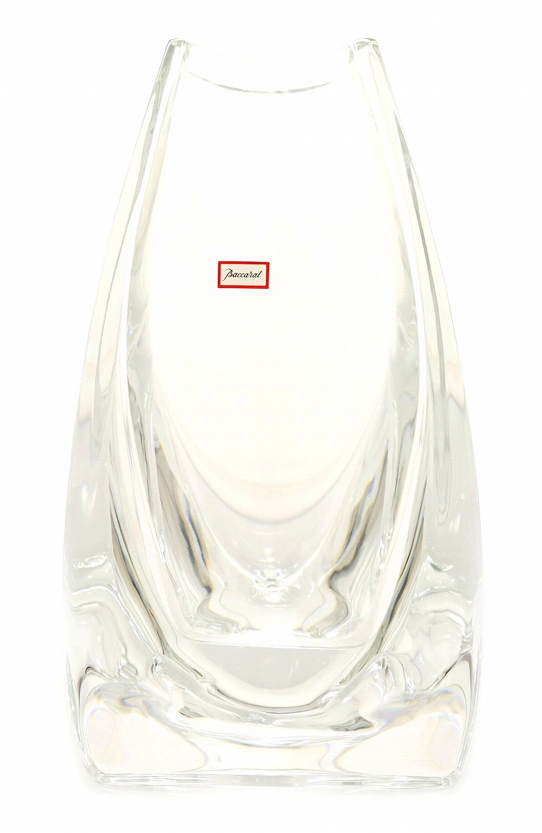 【未使用品】Baccarat バカラ マサイ フラワーベース 花瓶 クリア クリスタル ガラス 角型 オブジェ  【中古】【k】【Blumin/森田質店】【質屋出店】 | Blumin 楽天市場店