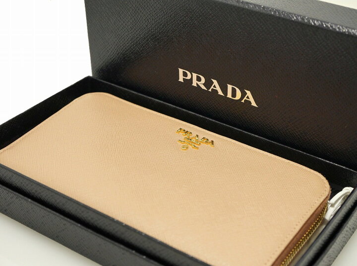 楽天市場】【財布】PRADA プラダ SAFFIANO METAL ラウンドファスナー 